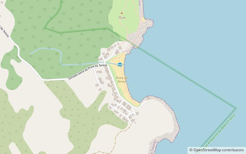 praia da tereza laguna location map