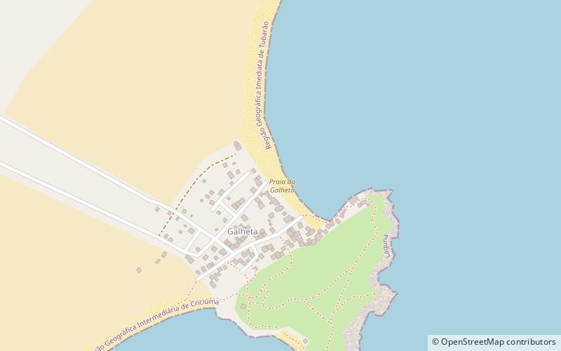 praia da galheta laguna location map