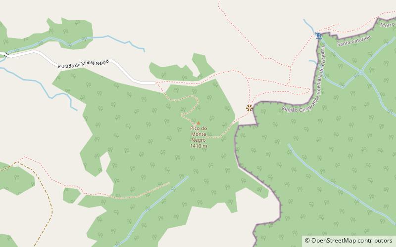 Pico del Monte Negro location map