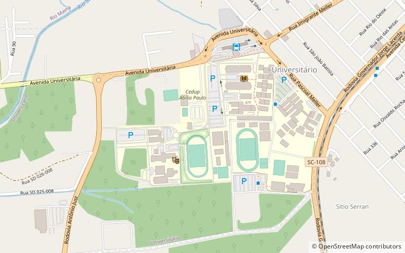 universidade do extremo sul catarinense criciuma location map