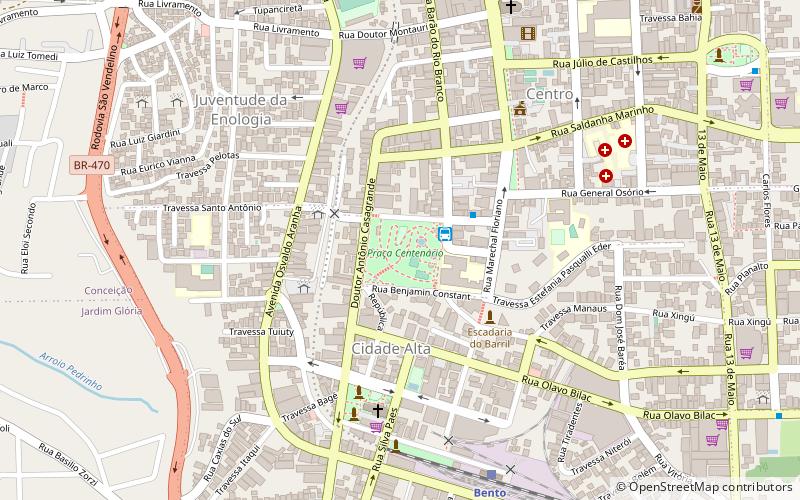 praca centenario bento goncalves location map