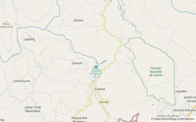 Caracol location map