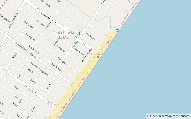 estrela do mar beach torres location map