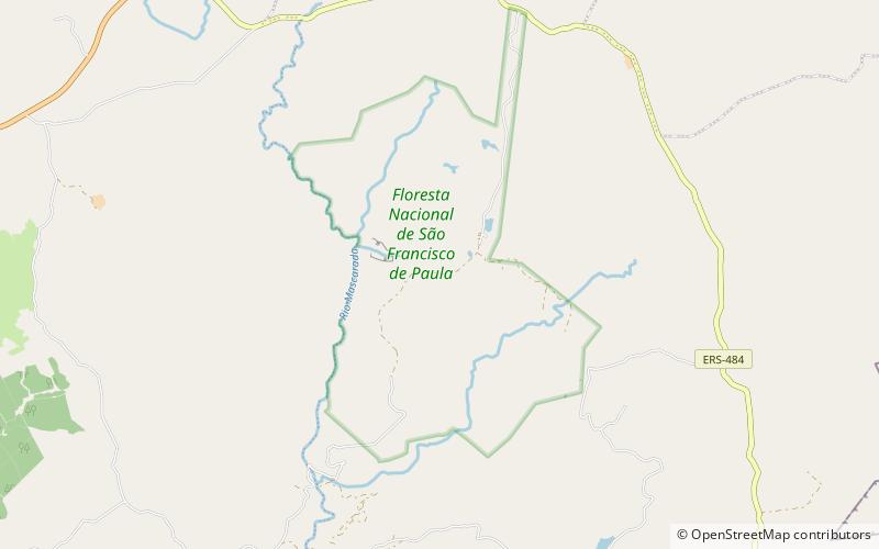 São Francisco de Paula National Forest location map