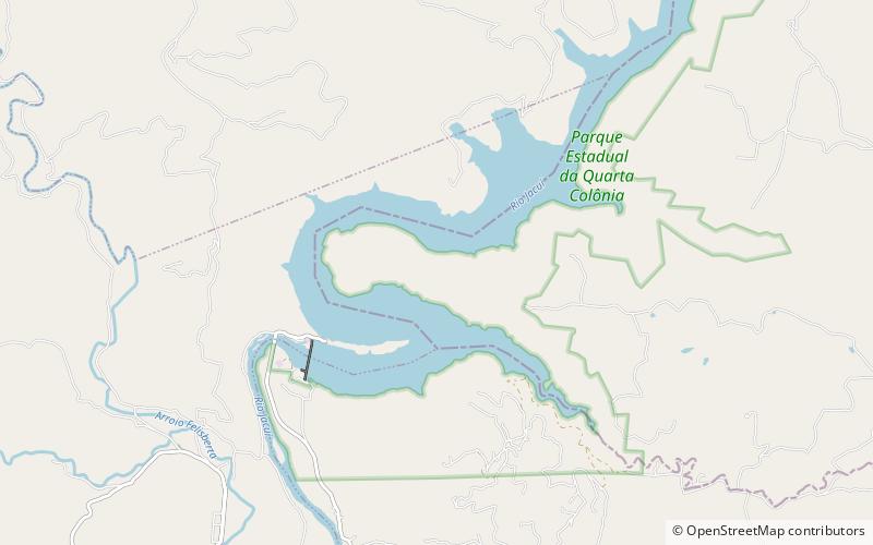 Quarta Colônia State Park location map