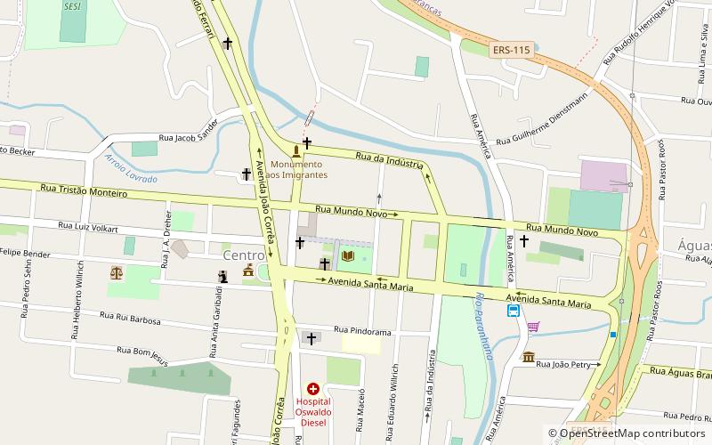 Três Coroas location map