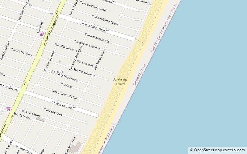 Praia do Araçá location map