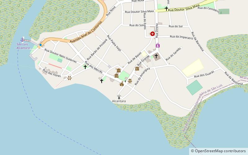 pelourinho of alcantara location map