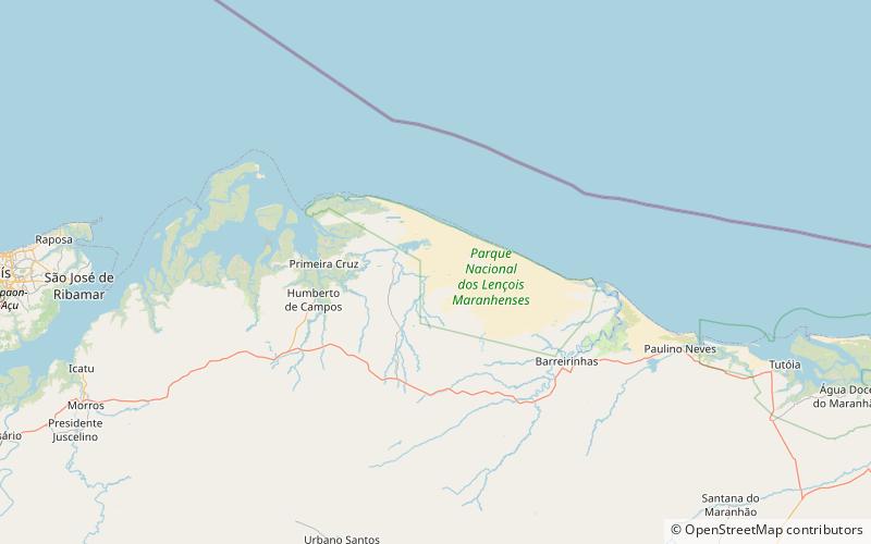 lagoa do junco lencois maranhenses location map