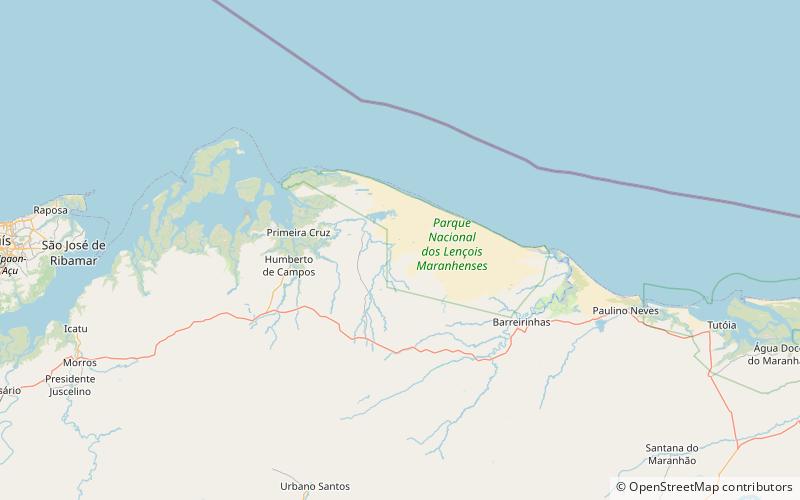 lagoa bela lencois maranhenses location map