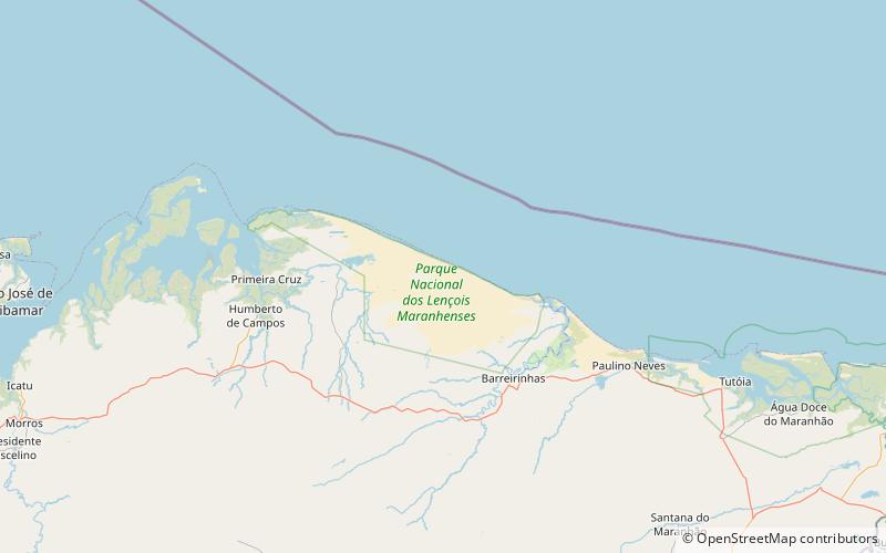 Northeastern Brazil restingas location map
