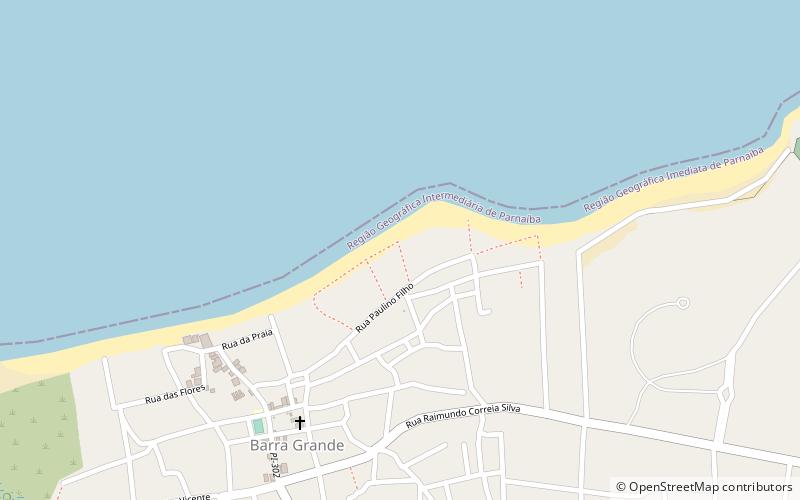 barra grande beach delta do parnaiba environmental protection area location map