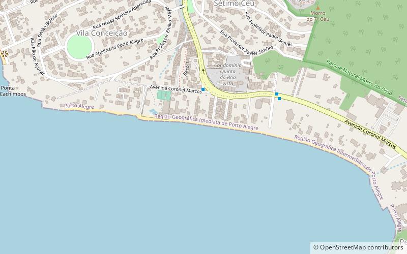 praia da pedra redonda porto alegre location map
