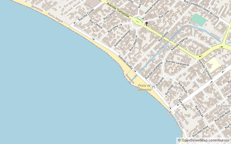 Praia de Ipanema location map