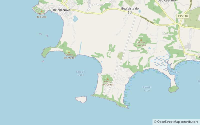 Praia das Garças location map