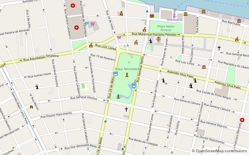 tamandare square rio grande location map