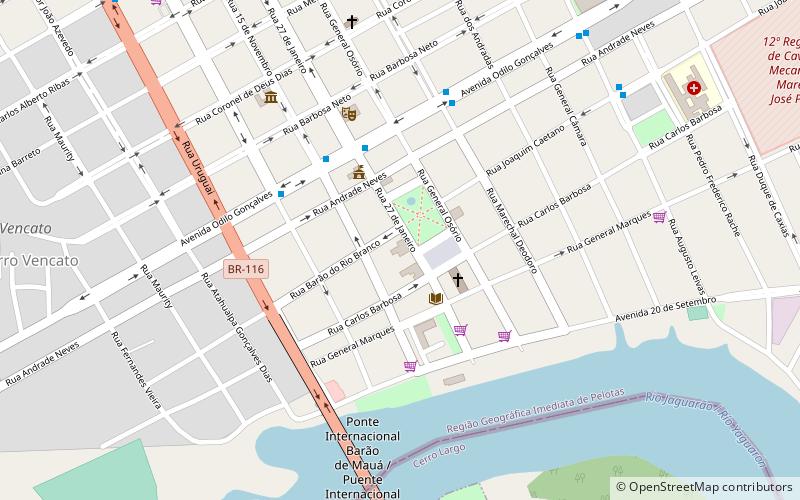 clube harmonia jaguarao location map