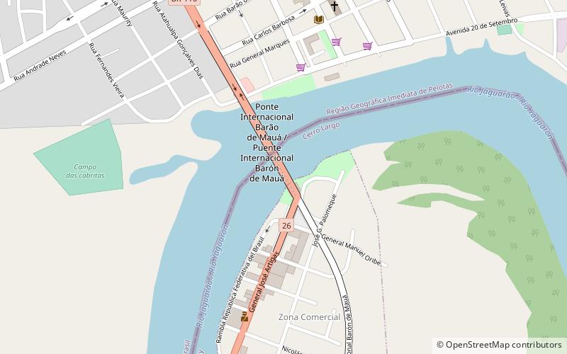 Puente Internacional Barón de Mauá location map