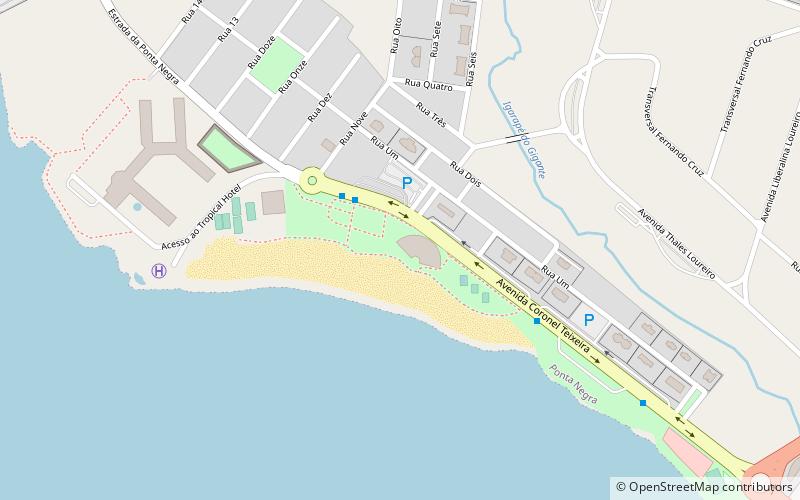 Ponta Negra Beach location map