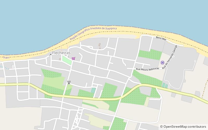 flecheiras beach trairi location map