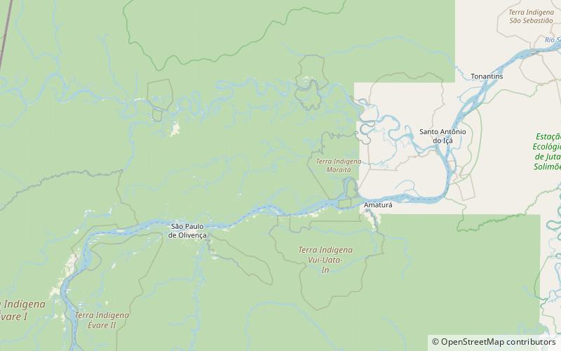Ticuna language location map