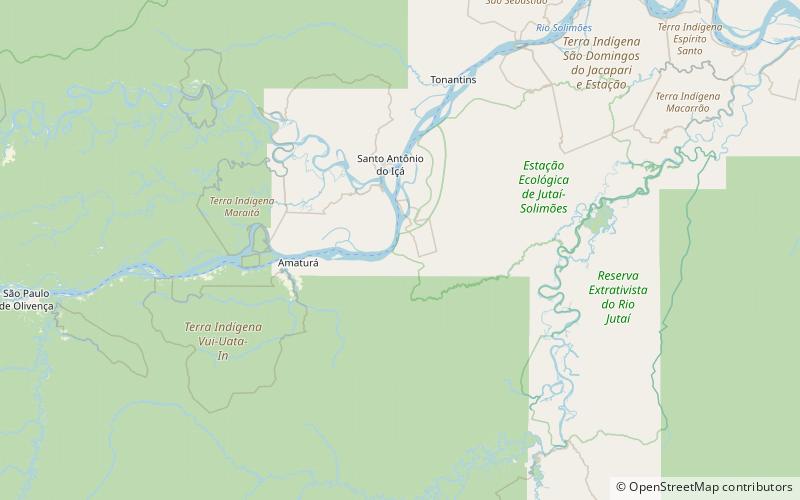 Central Amazon Ecological Corridor location map