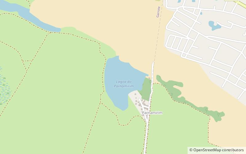 lagoa do parnamirim cumbuco location map