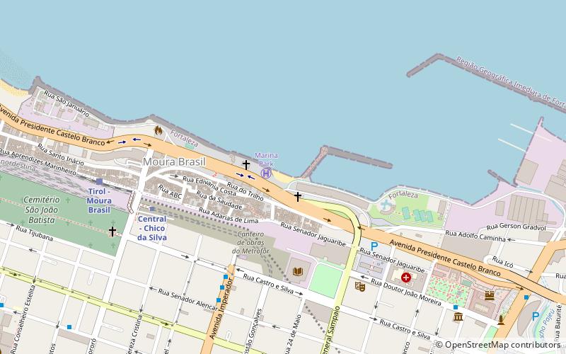 praia do marina fortaleza location map