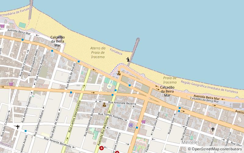 Iracema Statue location map