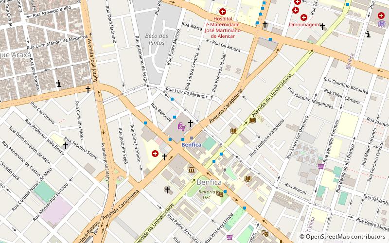 shopping benfica fortaleza location map