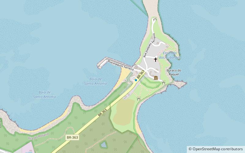 praia do porto fernando de noronha location map