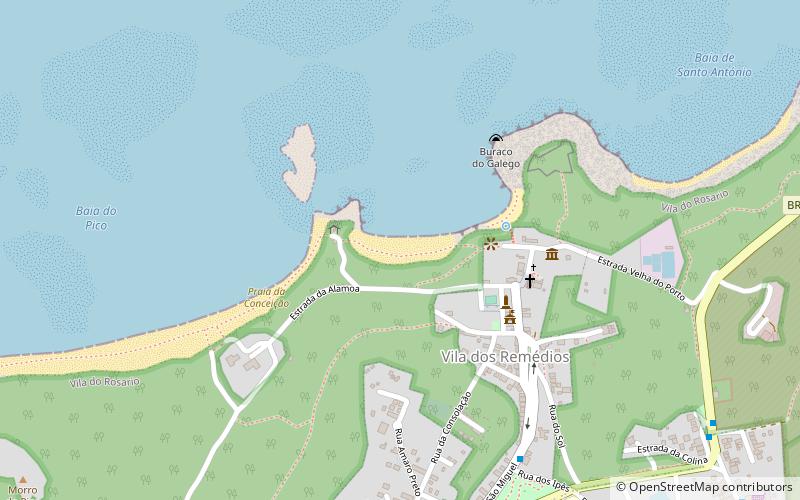 praia do meio fernando de noronha location map