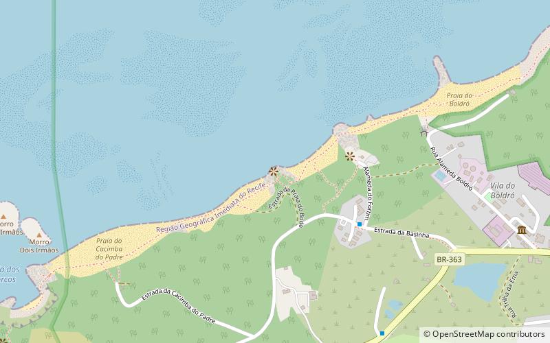 praia do americano fernando de noronha location map