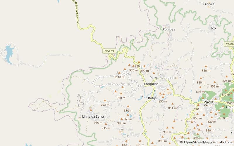pico alto guaramiranga location map