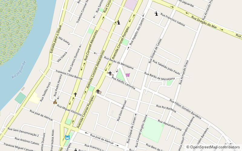 praca da comunicacao aracati location map