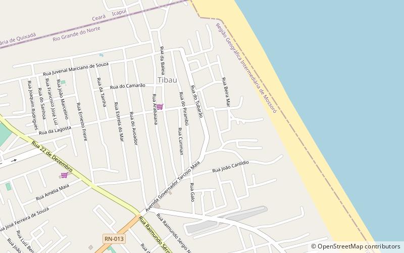 Tibau location map