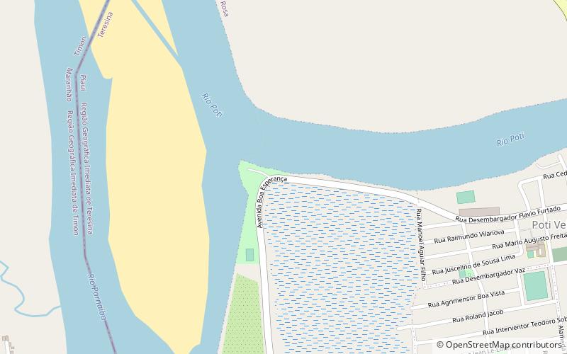 o encontro das aguas teresina location map
