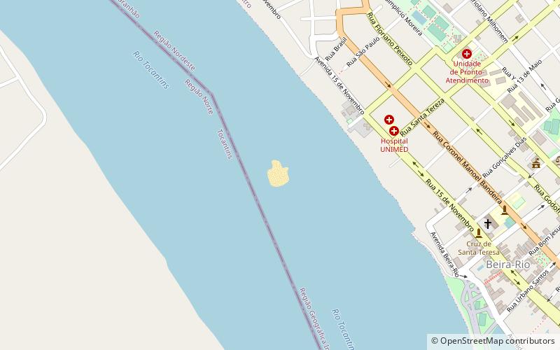 praia do meio imperatriz location map
