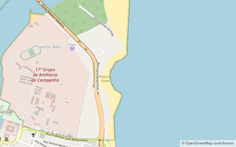 praia do forte natal location map