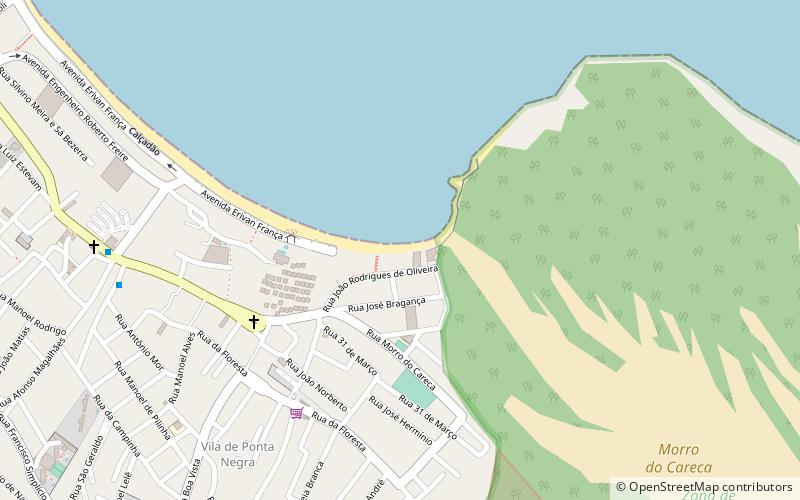 ponta negra beach natal location map