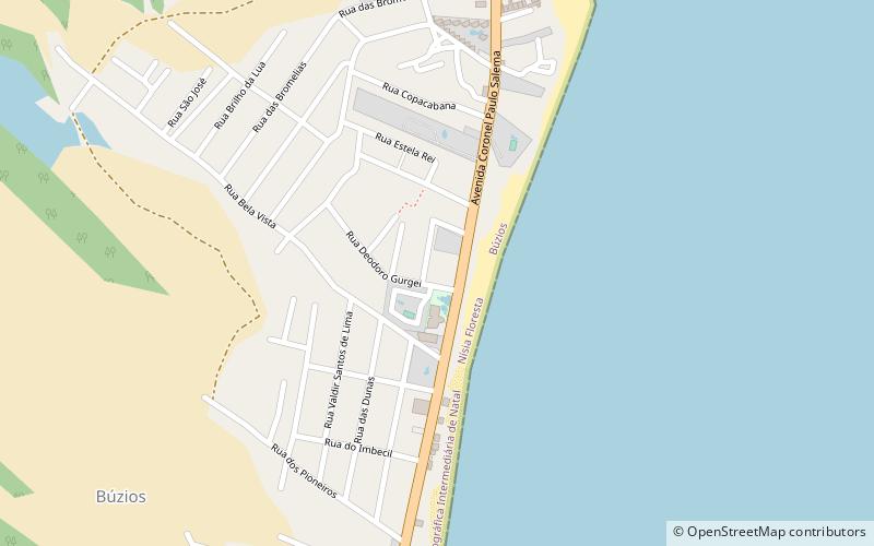 buzios beach nisia floresta location map