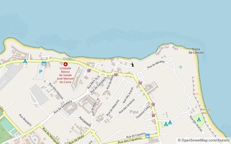 praca central de pipa praia de pipa location map