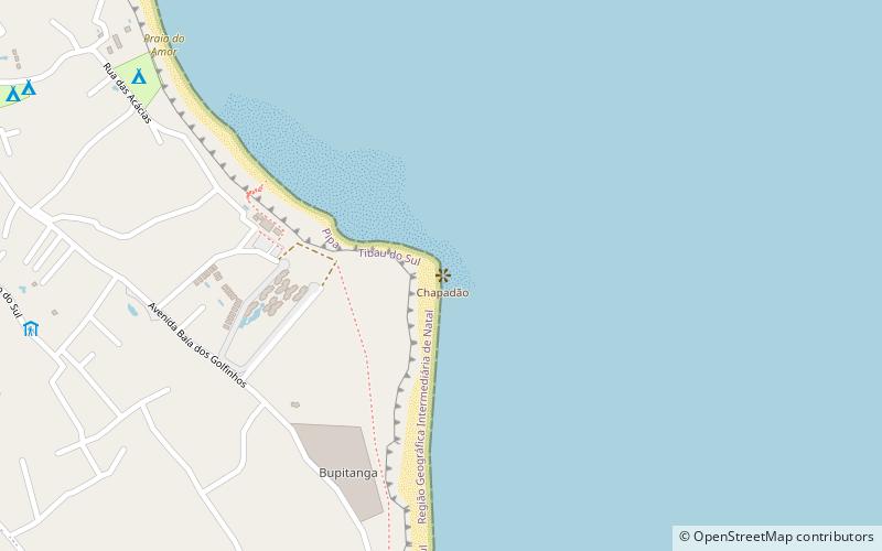 chapadao praia de pipa location map
