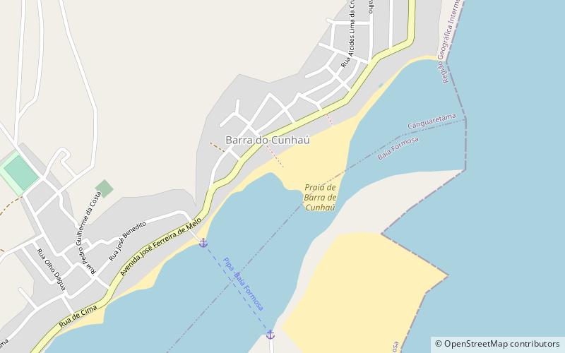praia de barra de cunhau canguaretama location map