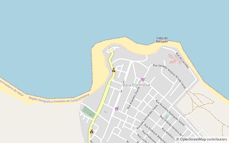 baia formosa beach baia formosa location map