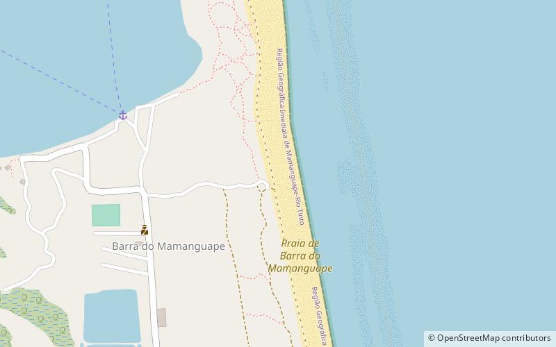 praia de barra do mamanguape barra do rio mamanguape environmental protection area location map