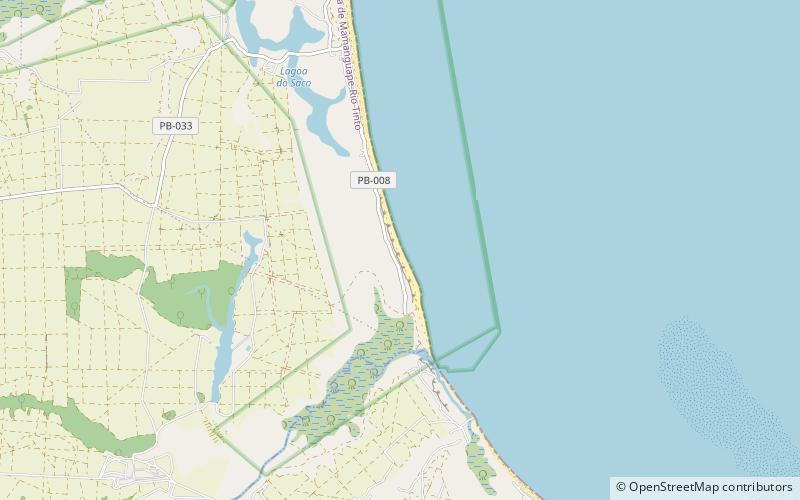 praia de oiteiro barra do rio mamanguape environmental protection area location map