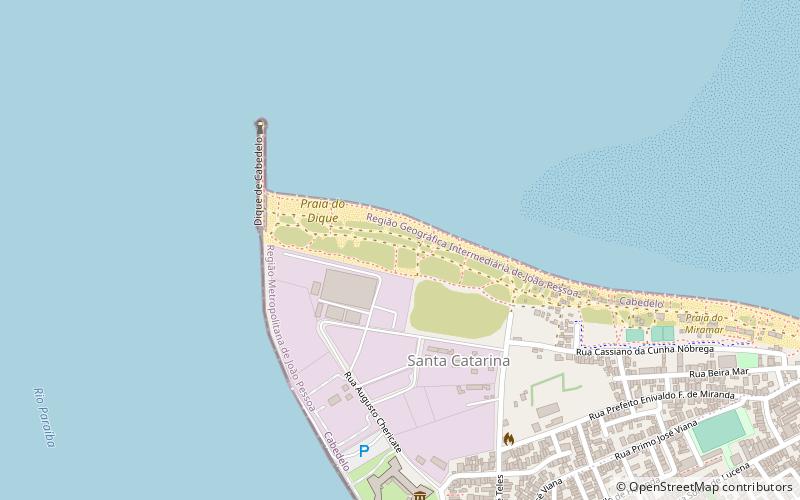 praia do dique cabedelo location map