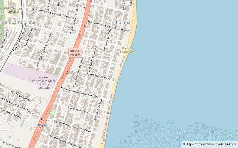 praia de camboinha cabedelo location map