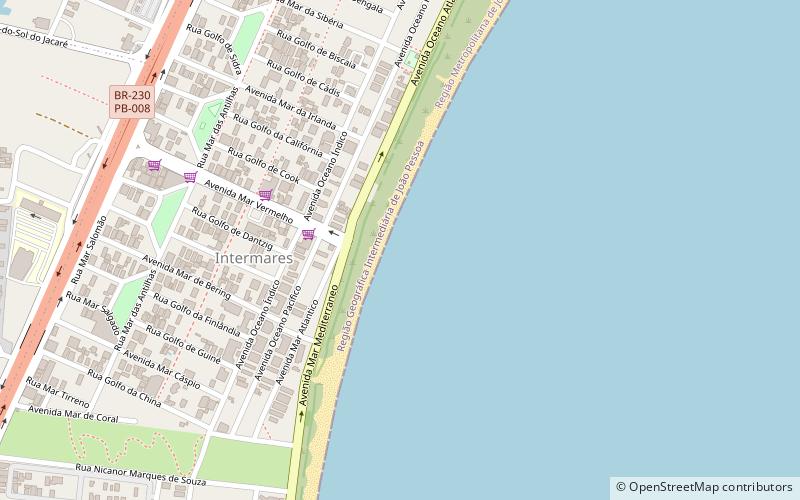 praia de intermares joao pessoa location map